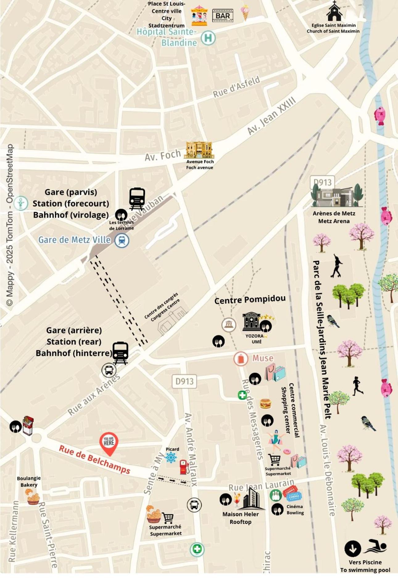 Le Cocon Blanc Metz - T2 - Parking Prive - Balcon - Nouvelle Ville, Gare 外观 照片